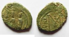 World Coins - ARAB-BYZANTINE AE FALS. TIBERIAS MINT