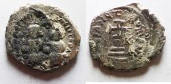 Ancient Coins - Byzantine Empire; Heraclius, with Heraclius Constantine. 610-641. AR Hexagram