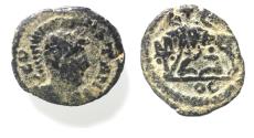 Ancient Coins - Roman Imperial. Contemporary imitation of commemorative series. ca. AD 330-354. AE follis (14mm, 1.18g). Imitating CONSTANTINE