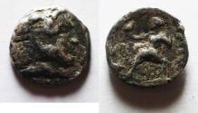 Ancient Coins - GREEK. Seleukid kingdom. Seleukos I (315-281 BC) in the name of Alexander III the Great. AR hemidrachm (13mm, 1.95g). Babylon II mint