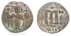 World Coins - ARAB BYZANTINE. PSEUDO BYZANTINE. 7th Cent.AD.Anonymous. AE.Fals