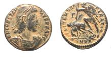 Ancient Coins - CONSTANTIUS II AE . FALLEN HORSEMAN
