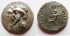Ancient Coins - KINGS of ELYMIAS. Kamnaskires III and Anzaze. Circa 82/1-73/2 BC. AR Tetradrachm.