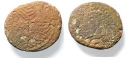 Ancient Coins - BE-HEADER OF JOHN THE BAPTIST: JUDAEA, Herodians. Herod III Antipas. 4 BCE-39 CE. Æ Unit