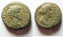 Ancient Coins - Judaea. Aelia Capitolina under Lucius Verus and Faustina Junior (AD 161-169). AE 24mm, 17.08g.