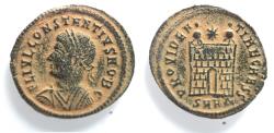 Ancient Coins - CONSTANTIUS II AE FOLLIS. CAMP GATE