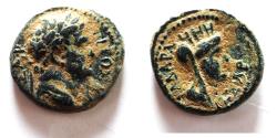 Ancient Coins - ORIGINAL DESERT PATINA: Decapolis. Gadara. Titus AE 17