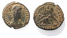 Ancient Coins - CONSTANTIUS II AE . FALLEN HORSEMAN