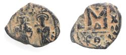 Ancient Coins - Byzantine Empire. Heraclius (AD 610-641) with Heraclius Constantine Æ Follis