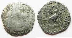 Ancient Coins - South Arabia. Saba’. AR unit (25mm, 5.40g). Struck 1st century BC-1st century AD. Imitating Athens 'New Style' coinage.