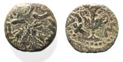 Ancient Coins - Judaea. Jewish War. First Revolt. AE Prutah. Year 2. 67/68 C.E.