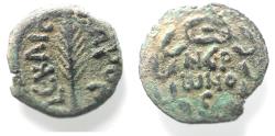 Ancient Coins - JUDAEA. Porcius Festus Procurator under Nero AE Prutah. 58/59 C.E.