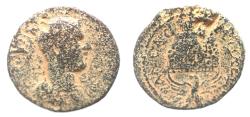 Ancient Coins - Samaria. Neapolis under Trebonianus Gallus (AD 251-253). AE 25