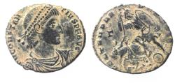 Ancient Coins - CONSTANTIUS II AE . FALLEN HORSEMAN