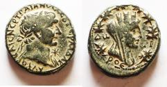 Ancient Coins - BEAUTIFUL: Phoenicia, Dora. Trajan, 98-117 AD. AE 23