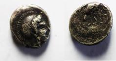 Ancient Coins - Eastern imitation of Athens. AR obol (10mm, 0.92g). Struck fourth century BC.