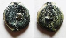 Ancient Coins - KINGS of PARTHIA. Vologases IV. Circa AD 147-191. Æ Dichalkon