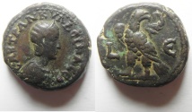 Ancient Coins - Egypt. Alexandria under Tranquillina (AD 241-244). Potin tetradrachm (21mm, 11.78g). Struck in regnal year  5 of Gordian III (AD 241/2)