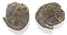 World Coins - Arab-Byzantine, Umayyad Caliphate. 'Abd al-Malik ibn Marwan. 65-86 / 685-705. Æ Fals
