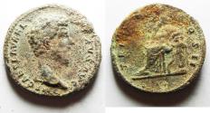 Ancient Coins -  Apparently unpublished obverse bust and reverse legend variety:  Lucius Verus (AD 161-169). AE sestertius (30mm, 16.32g). 