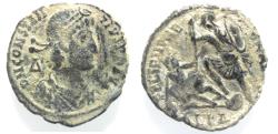 Ancient Coins - CONSTANTIUS II AE , FALLEN HORSEMAN. AS FOUND. ALEXANDRIA