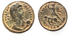 Ancient Coins - CONSTANTIUS II AE . FALLEN HORSEMAN