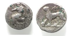 Ancient Coins - A possibly unpublished variety: Persia, Alexandrine Empire. Satraps of Babylon, c. 328-311 BC. AR double Shekel