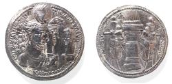 Ancient Coins - SASANIAN KINGS. Vahrām (Bahram) II, with Queen and Prince 4. AD 276-293. AR Drachm
