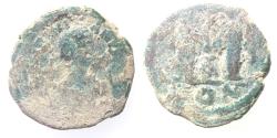 Ancient Coins - AS FOUND. JUSTIN I AE FOLLIS