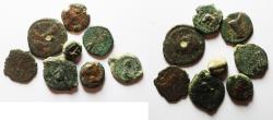 Ancient Coins - LOT OF 8 AE COINS. MOSTLY PARTHIAN