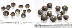 Ancient Coins - LOT OF 10: ARABIA, Southern. Himyar. 'Amd?n Bay?n Yahaqbi?. Circa AD 100-120. AR Fractions. 0.30 gm