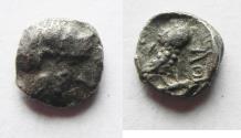Ancient Coins - South Arabia. Sabean kingdom. Late 4th-mid 2nd centuries BC. AR eighth unit