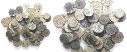 Ancient Coins - AS FOUND: ROMAN LOT OF 50 BRONZE COINS