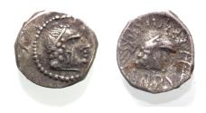 Ancient Coins - ARABIA, Southern. Himyar.. Circa AD 2nd Century. AR Drachm