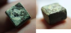 World Coins - ISLAMIC. UMMAYED BRONZE WEIGHT. "OMAR" 700A.D