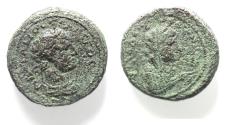 Ancient Coins - DECAPOLIS. PHILADELPHIA. HADRIAN WITH DEMETER AE 20