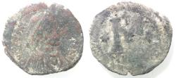 Ancient Coins - AS FOUND. JUSTIN I AE FOLLIS