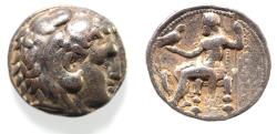 Ancient Coins - Seleukid Kings. Seleukos I Nikator (312-281 BC). AR tetradrachm (26mm, 17.01g). In the name and types of Alexander III of Macedon. Babylon I mint. Struck c. 311-300 BC.