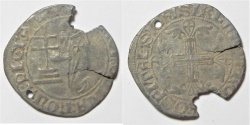 World Coins - RHODES : EUROPEAN SILVER COIN , FROM THE HOLY LAND