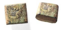 World Coins - ISLAMIC . UMMAYED OR ABBASID AE WEIGHT. INSCRIBED. 700 - 1000 A.D