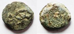 Ancient Coins - Judaea, Alexander Jannaeus, 103-76 BC, AE Prutot (Biblical Widow's Mites).