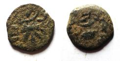 Ancient Coins - Judaea. Jewish War. First Revolt. AE Prutah. Year 2. 67/68 C.E.