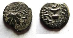Ancient Coins - Judaea. Jewish War. First Revolt. AE Prutah. Year 2. 67/68 C.E.