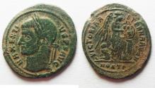 Ancient Coins -  Maxentius 306-312, Follis. OSTIA MINT