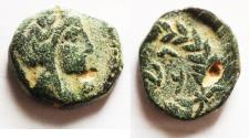 Ancient Coins - NABATAEA. Aretas IV. 9 BC- AD 40. AE 15