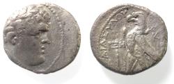 Ancient Coins - Phoenicia. Tyre. AR half shekel (20mm, 6.15g). Struck in civic era year 168 (AD 42/3).