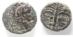 Ancient Coins - Samaria. Neapolis under Domitian (AD 81-96). AE 20 mm, 6.76 g. Dated civic era year 11 (AD 82/3).