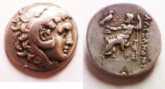 Ancient Coins - Kings of Macedon. Alexander III the Great (336-323 BC). AR tetradrachm (29mm, 16.69g). Odessos. Struck c. 280-200.