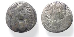 Ancient Coins - Arabia, Nabataean Kings. Aretas IV (9 BC-AD 40). AR sela (15mm, 4.02g). Petra mint. Dated regnal year 16.