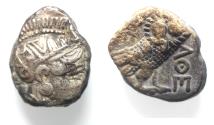 Ancient Coins - ATTICA. Athens. Tetradrachm (Circa 353-294 BC). Palestine . imitation